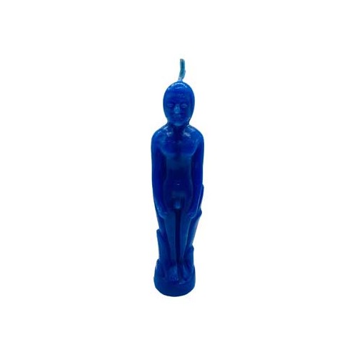 Blue Male Candle Freedom Intuition