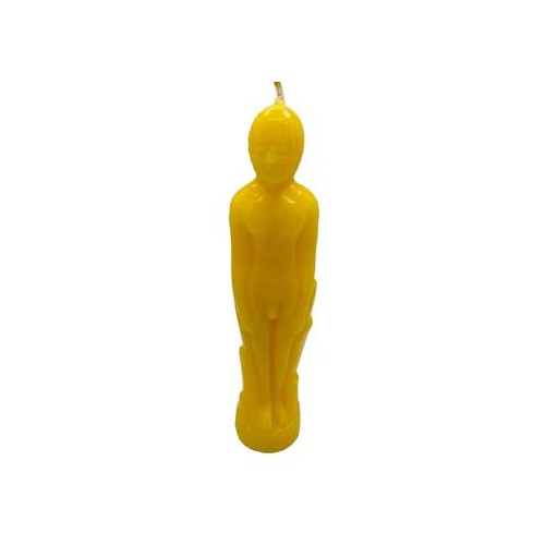 Yellow Male Candle for Positive Magic