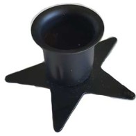 Pentagram Taper Candle Holder for Spiritual Rituals