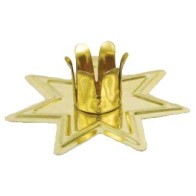 Gold-toned Fairy Star Candle Holder for Lighting Rituals