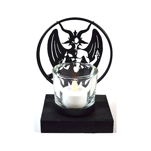 6" Baphomet Tealight Holder