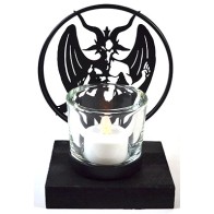 6" Baphomet Tealight Holder