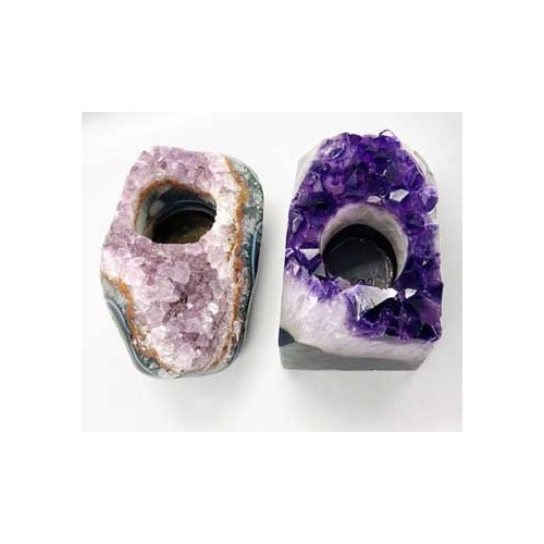 Amethyst Tealight Holder - Promote Happiness and Healing