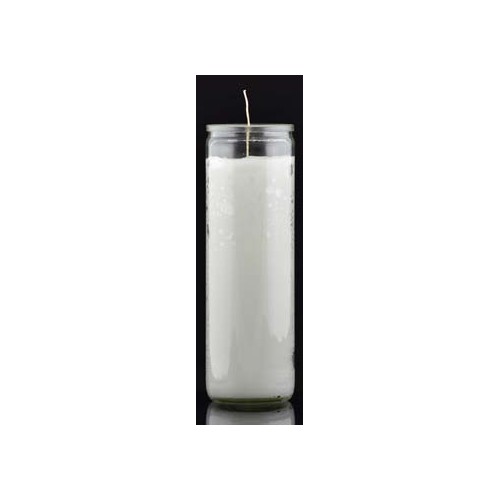 White 7-Day Jar Candle for Rituals