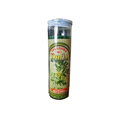 Vela Aromática Verde de Ruda para Relajación