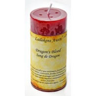 4" Dragon's Blood Scented Candle for Rituals