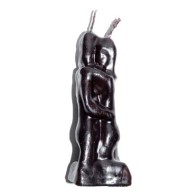 Lovers Black Candle with Dual Wicks