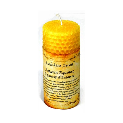 4in Autumn Equinox Altar Candle Lailokens Awen