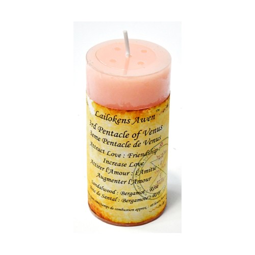 4-Inch Venus Pentacle Scented Candle