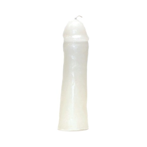 6.5" White Male Candle for Sexual Magic