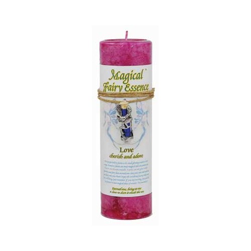 Love Pillar Candle with Enchanting Necklace