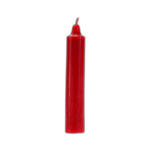 9" Red Pillar Candle for Ritual Use