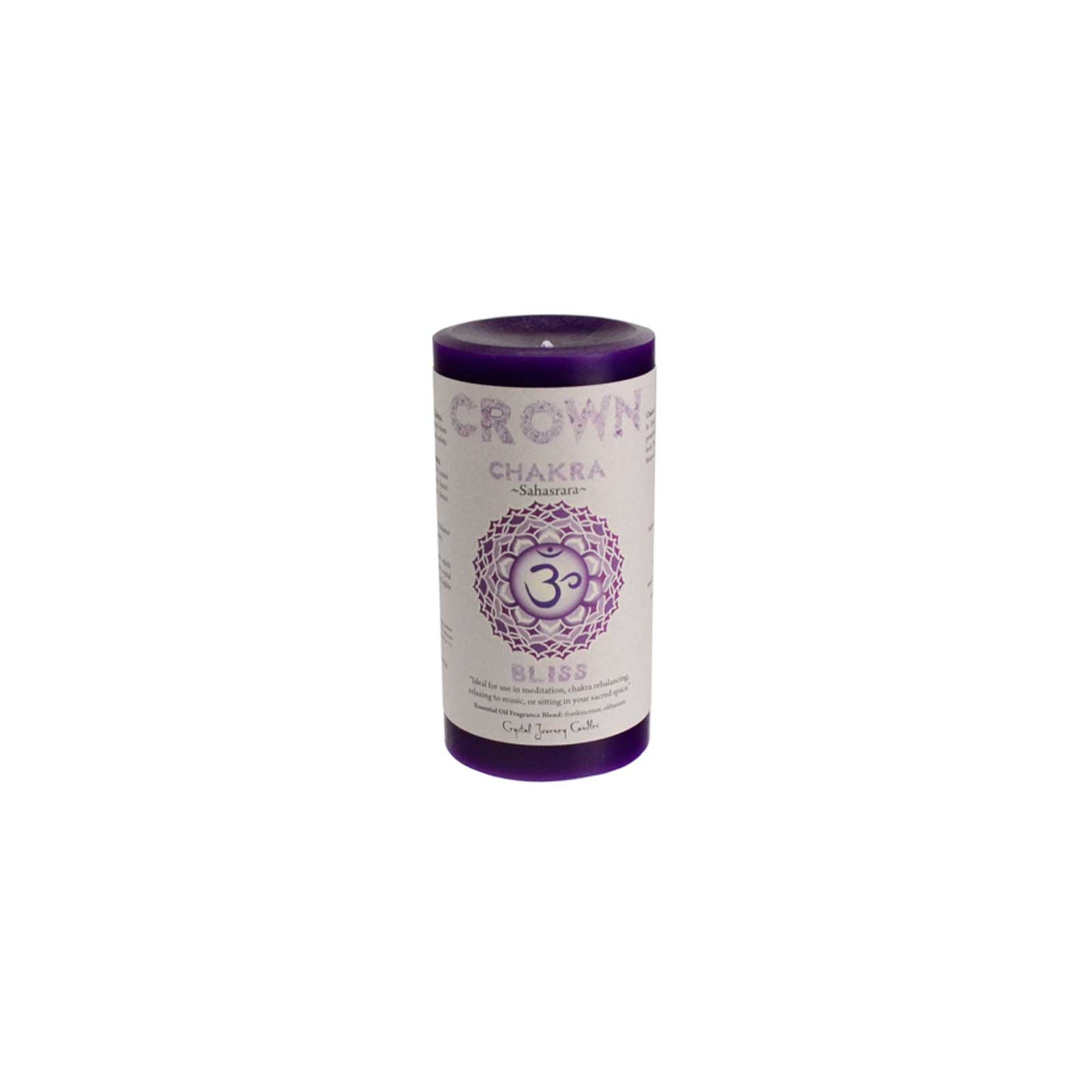 Crown Chakra Pillar Candle 3" x 6" for Spiritual Energy