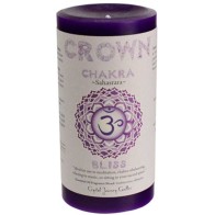 Crown Chakra Pillar Candle 3" x 6" for Spiritual Energy