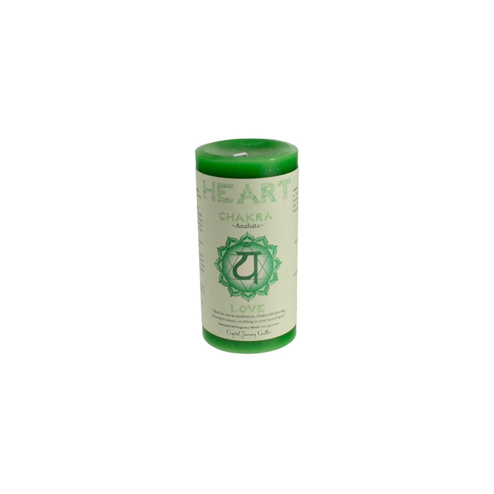 Heart Chakra Pillar Candle Love Energy