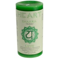 Heart Chakra Pillar Candle Love Energy