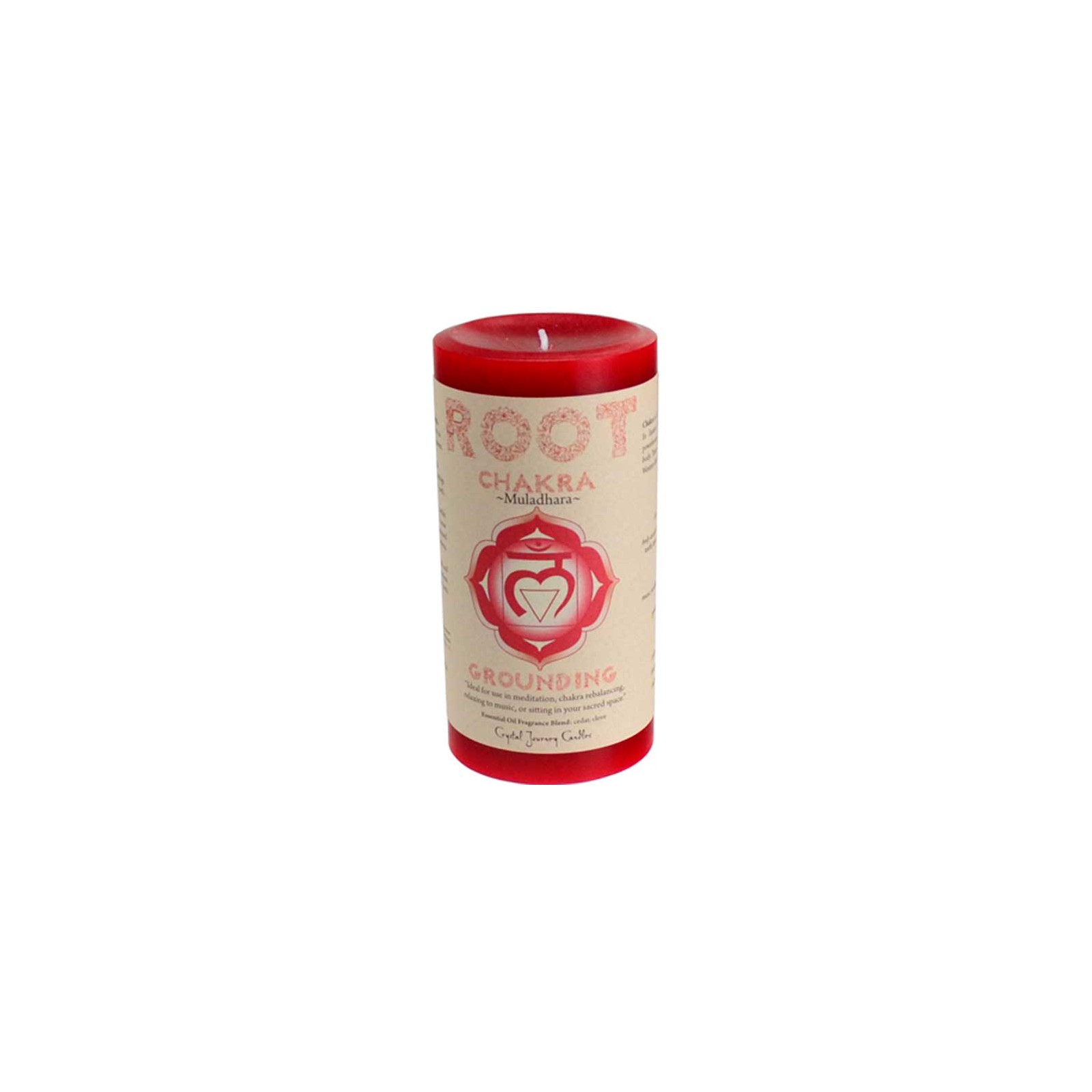 Root Chakra Pillar Candle 3" x 6"