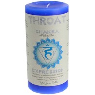 Throat Chakra Pillar Candle 3" x 6"