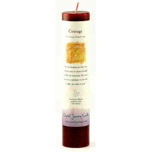 Courage Reiki Charged Pillar Candle