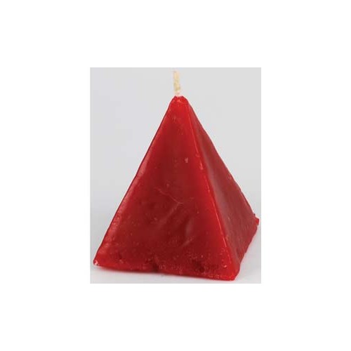 Red Cinnamon Pyramid Candle for Love Magic