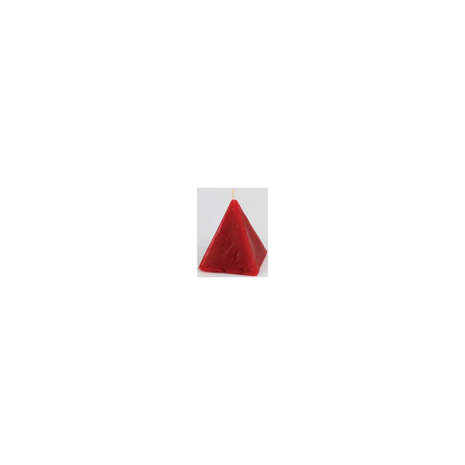 Red Cinnamon Pyramid Candle for Love Magic