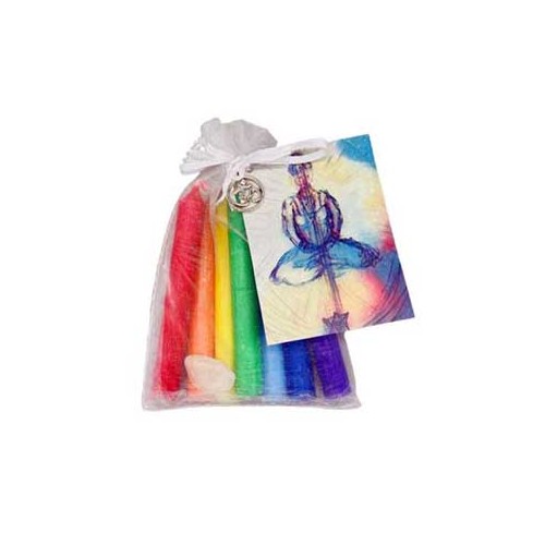 Kit de Velas de 7 Chakras Infundidas con Reiki