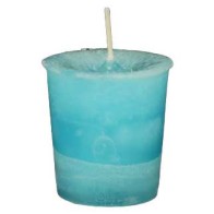 Dreams Herbal Votive - Light Aqua Scented Candle