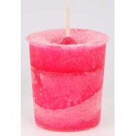 Love Herbal Votive Candle Bright Pink