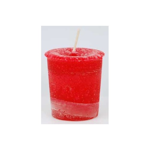 Seduction Herbal Votive Candle Red Pink