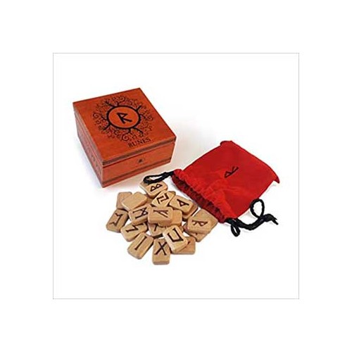 Runes with Box for Divination and Insight