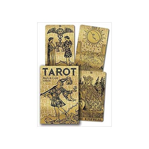 Baraja de Tarot Negro y Dorado - Edición Londres 1909