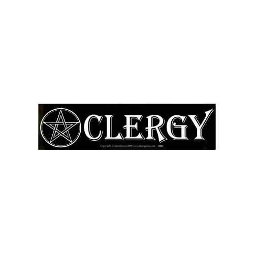 Clergy Pentacle Bumper Sticker for Pagans