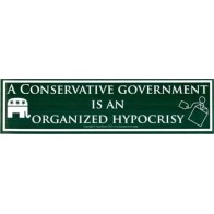 Conservative Government Hypocrisy Sign