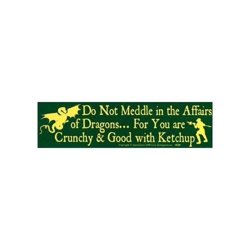 Do Not Meddle in the Affairs of Dragons Sign