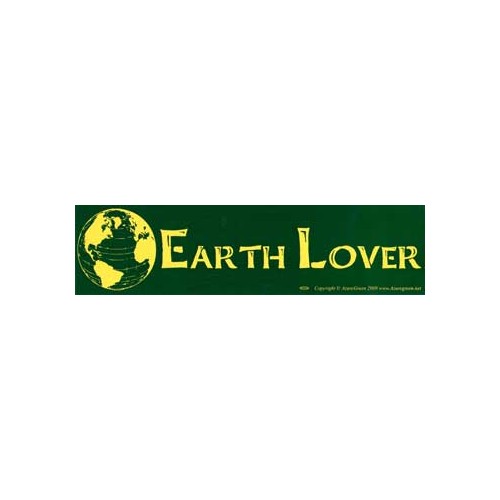 Earth Lover Eco-conscious Bumper Sticker