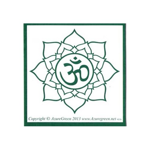 Om Bumper Sticker 3" x 3" for Spiritual Expression