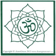 Om Bumper Sticker 3" x 3" for Spiritual Expression