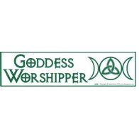 Goddess Worshipper Bumper Sticker