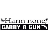 Harm None Carry a Gun Bumper Sticker