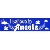 I Believe In Angels Bumper Sticker for Spiritual Expression