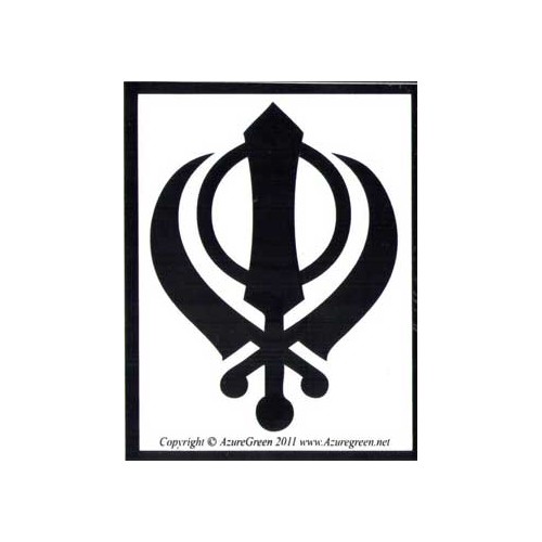 Khanda Bumper Sticker for Sikh Representation