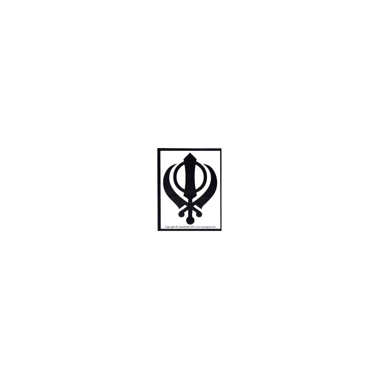 Khanda Bumper Sticker for Sikh Representation