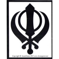 Khanda Bumper Sticker for Sikh Representation