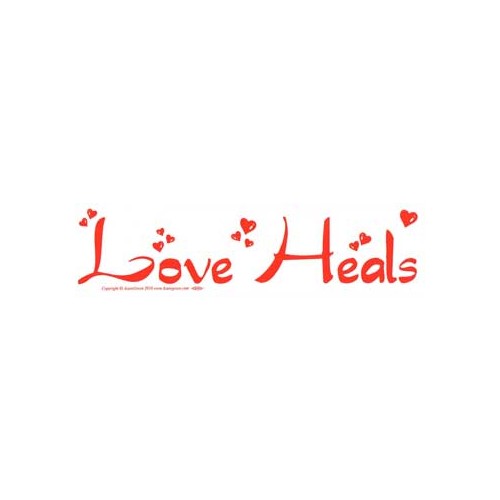 Love Heals Bumper Sticker