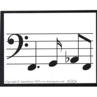 Music Line Bumper Sticker for Music Lovers