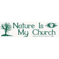 Nature is My Church Bumper Sticker