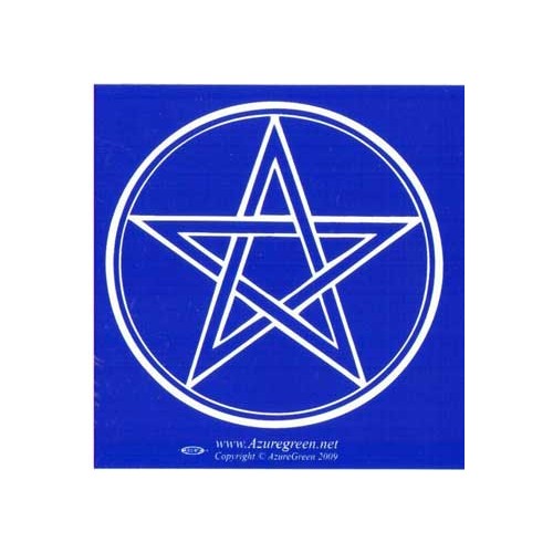 Elegant Pentagram Bumper Sticker for Spiritual Expression