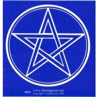 Elegant Pentagram Bumper Sticker for Spiritual Expression