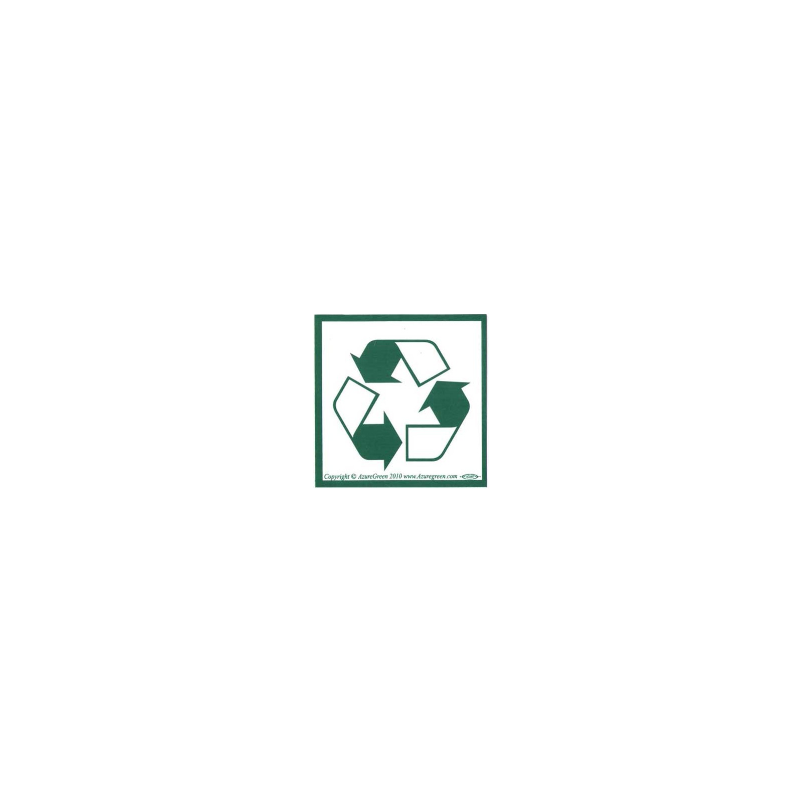 Recycle Symbol Bumper Sticker for Environmental Awareness