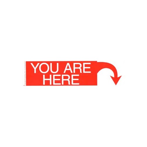 Bumper Sticker You Are Here - Recordatorio Divertido